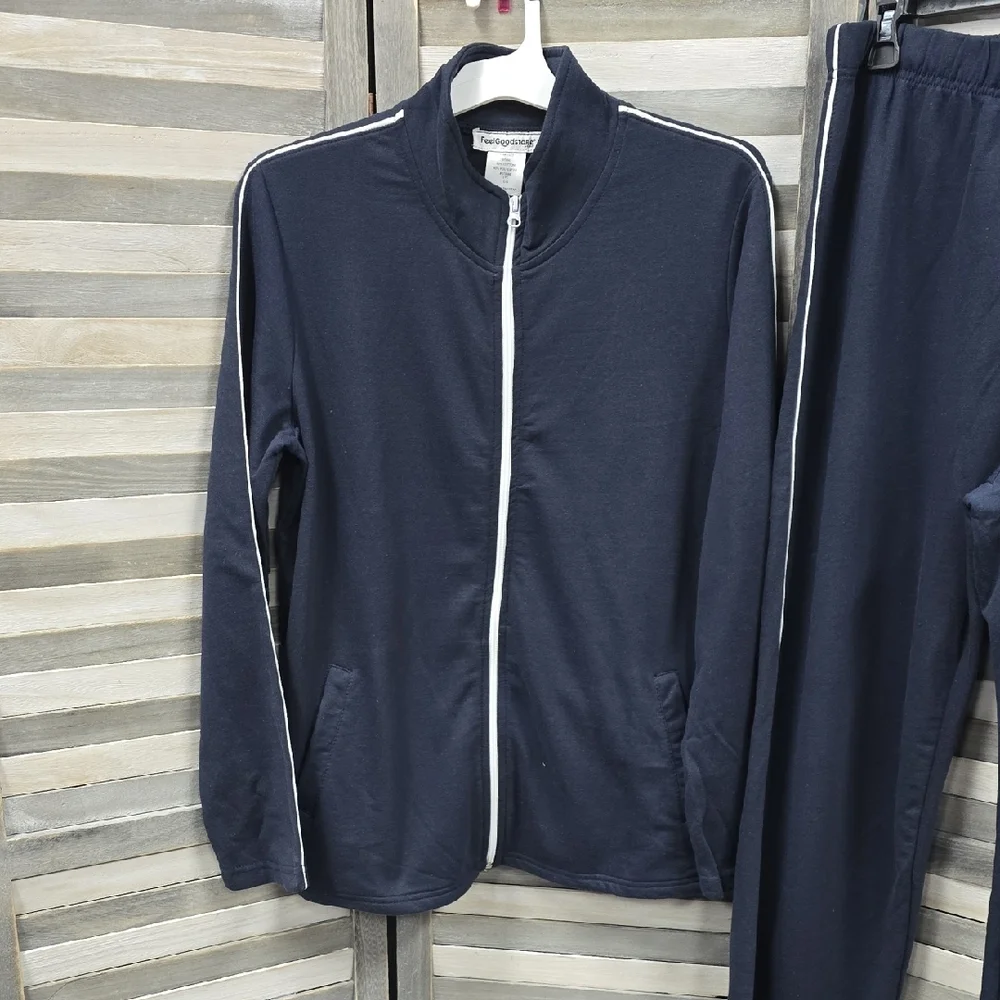 Navy Blue Track Pants & Jacket Set | Feelgoodstore | Large